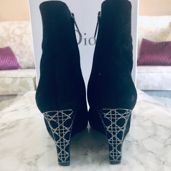Christian Dior Suede Wedge Booties - Picture 2 of 7